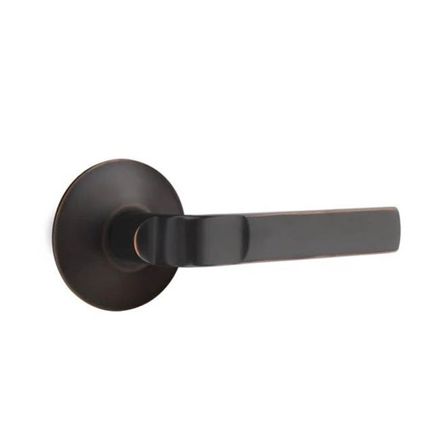 Emtek - Passage, Modern Rosette, Aston Lever, LH, US10B - Oil Rubbed Bronze