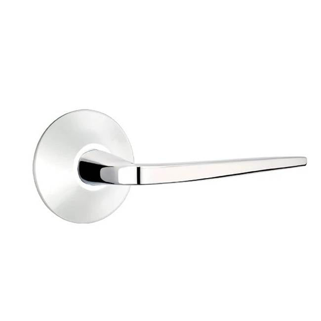Emtek - Privacy, Modern Rosette, Athena Lever, RH, US26 - Polished Chrome