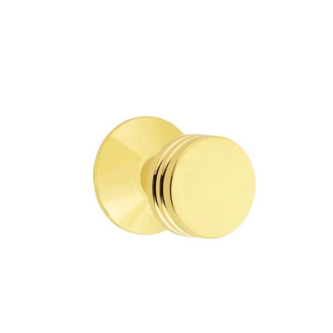 Emtek - Concealed Fastener Passage, Modern Rosette, Bern Knob, US3NL - Unlacquered Brass
