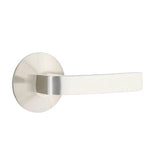 Emtek - Privacy, Modern Rosette, Breslin Lever, LH, US15 - Satin Nickel