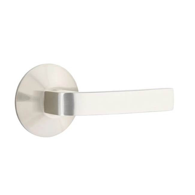Emtek - Concealed, Passage, Modern Rosette, Breslin Lever, US15 - Satin Nickel