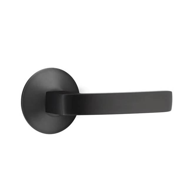 Emtek - Passage, Modern Rosette, Breslin Lever, LH, US19 - Flat Black