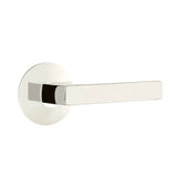 Emtek - Concealed, Passage, Modern Rosette, Dumont Lever, US14 - Polished Nickel