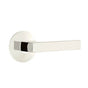 Emtek - Concealed, Passage, Modern Rosette, Dumont Lever, US14 - Polished Nickel