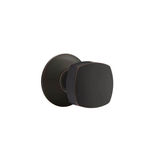 Emtek - Dummy, Modern Rosette, Freestone Square Knob, US10B - Oil Rubbed Bronze