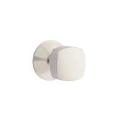 Emtek - Privacy, Modern Rosette, Freestone Square Knob, US15 - Satin Nickel