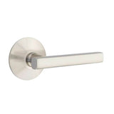 Emtek - Privacy, Modern Rosette, Freestone Lever, LH, US15 - Satin Nickel