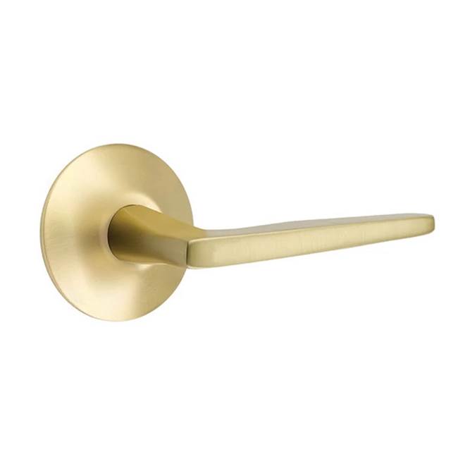 Emtek - Privacy, Modern Rosette, Hermes Lever, RH, US4 - Satin Brass