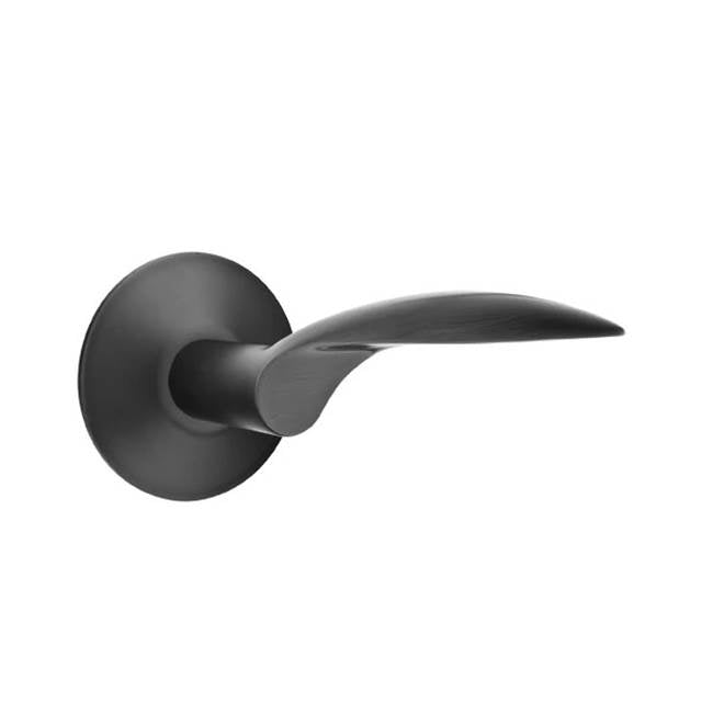 Emtek - Privacy, Modern Rosette, Mercury Lever, LH, US19 - Flat Black