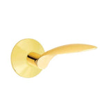 Emtek - Privacy, Modern Rosette, Mercury Lever, LH, US3NL - Unlacquered Brass