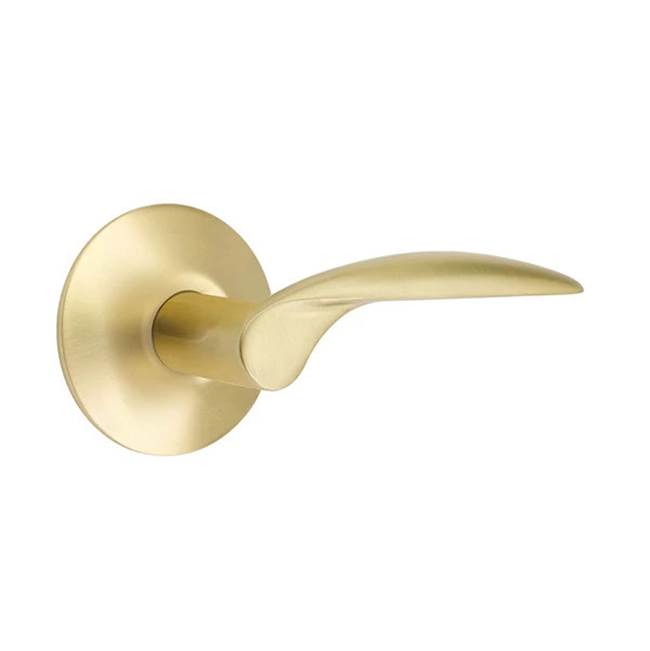 Emtek - Passage, Modern Rosette, Mercury Lever, RH, US4 - Satin Brass