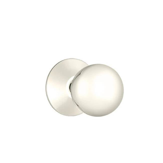 Emtek - Passage, Modern Rosette, Orb Knob, US14 - Polished Nickel