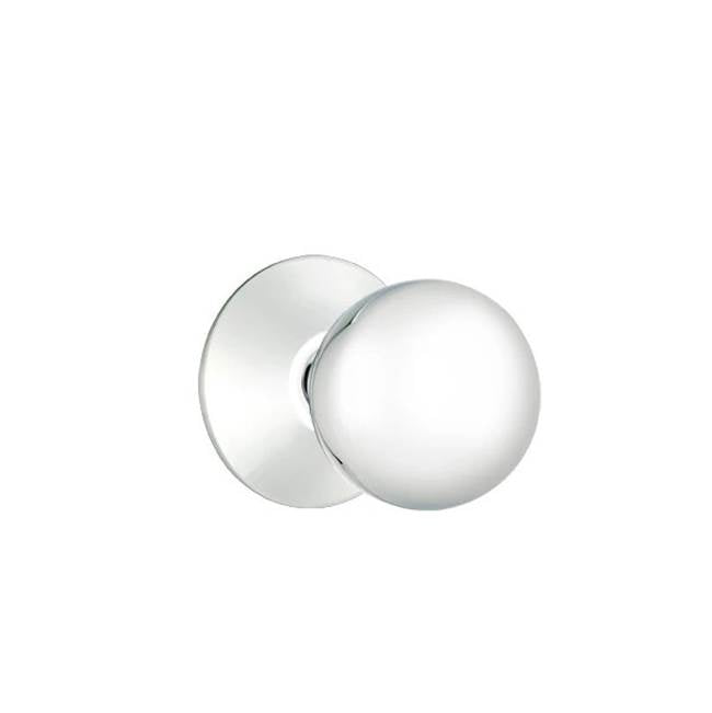 Emtek - Privacy, Modern Rosette, Orb Knob, US26 - Polished Chrome