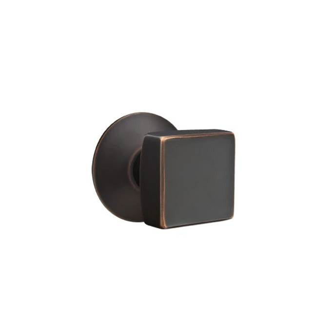 Emtek - Passage, Modern Rosette, Square Knob, US10B - Oil Rubbed Bronze