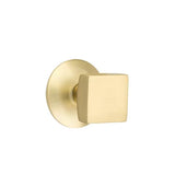 Emtek - Privacy, Modern Rosette, Square Knob, US4 - Satin Brass