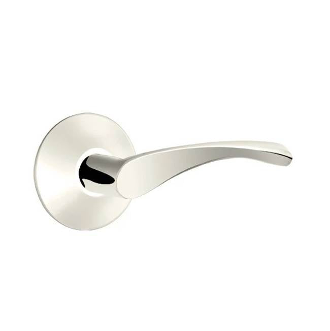 Emtek - Passage, Modern Rosette, Triton Lever, RH, US14 - Polished Nickel