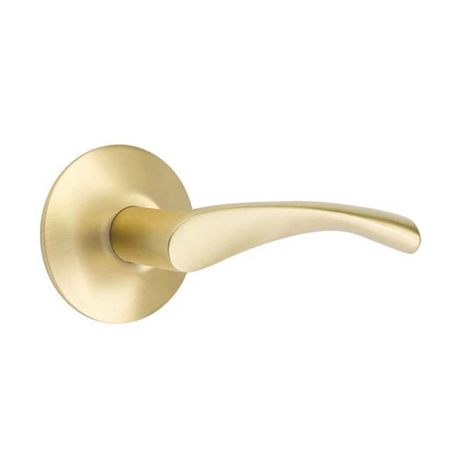 Emtek - Dummy, Modern Rosette, Triton Lever, US4 - Satin Brass