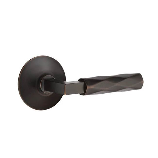 Emtek - Dummy, Modern Rosette US10B, L-Square Stem US10B, Tribeca Handle US10B - Oil Rubbed Bronze