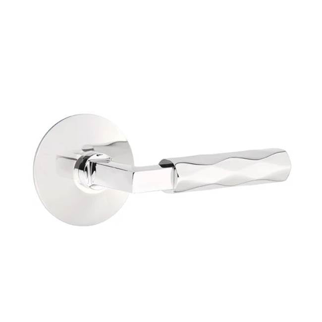 Emtek - Privacy, Modern Rosette US26, L-Square Stem US26, Tribeca Handle US26 LH - Polished Chrome