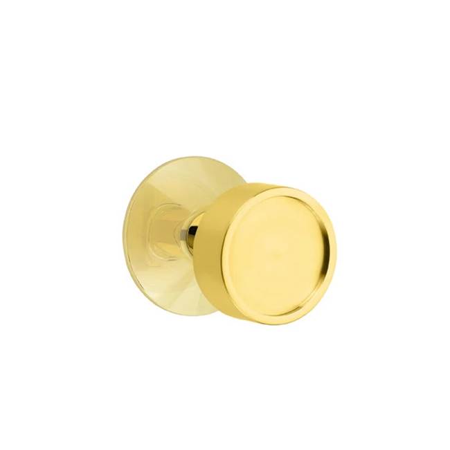 Emtek - Privacy, Modern Rosette, Verve Knob, US3NL - Unlacquered Brass