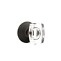 Emtek - Privacy, Modern Rosette, Windsor Crystal Knob, US10B - Oil Rubbed Bronze