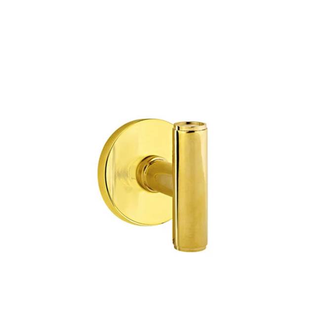 Emtek - Privacy, Disk Rosette, The Ace Knob, US3NL - Unlacquered Brass