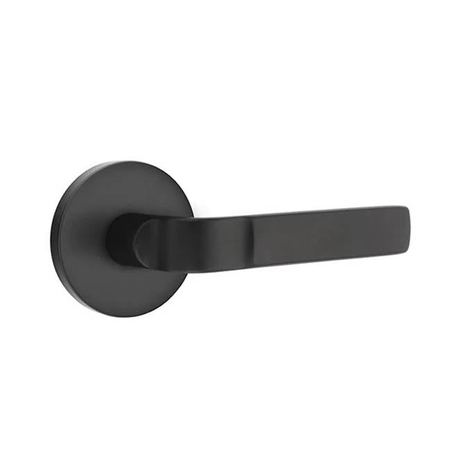 Emtek - Passage, Disk Rosette, Aston Lever, RH, US19 - Flat Black