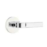 Emtek - Concealed, Privacy, Disk Rosette, Aston Lever, US26 - Polished Chrome
