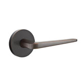 Emtek - Passage, Disk Rosette, Athena Lever, LH, US10B - Oil Rubbed Bronze