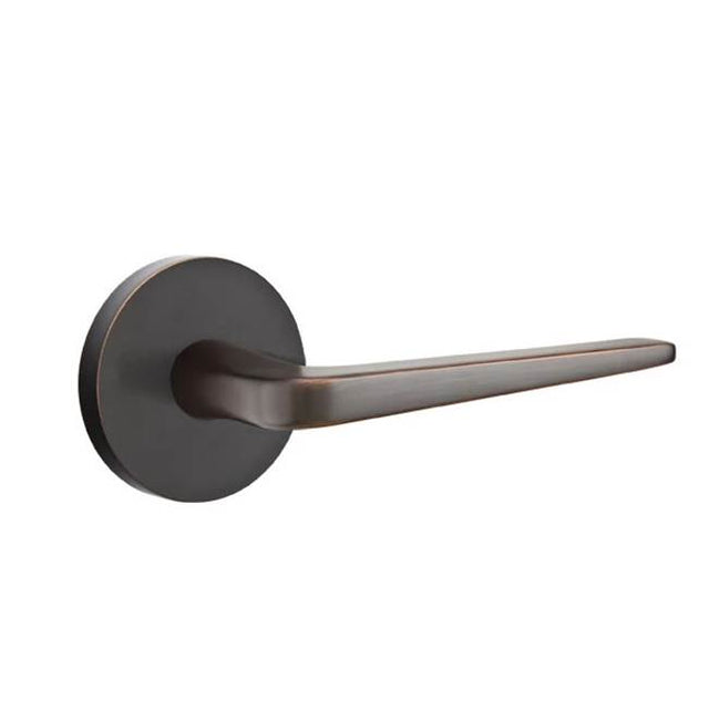 Emtek - Passage, Disk Rosette, Athena Lever, RH, US10B - Oil Rubbed Bronze