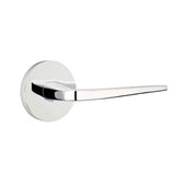 Emtek - Privacy, Disk Rosette, Athena Lever, RH, US26 - Polished Chrome