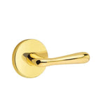 Emtek - Dummy, Disk Rosette, Basel Lever, US3NL - Unlacquered Brass