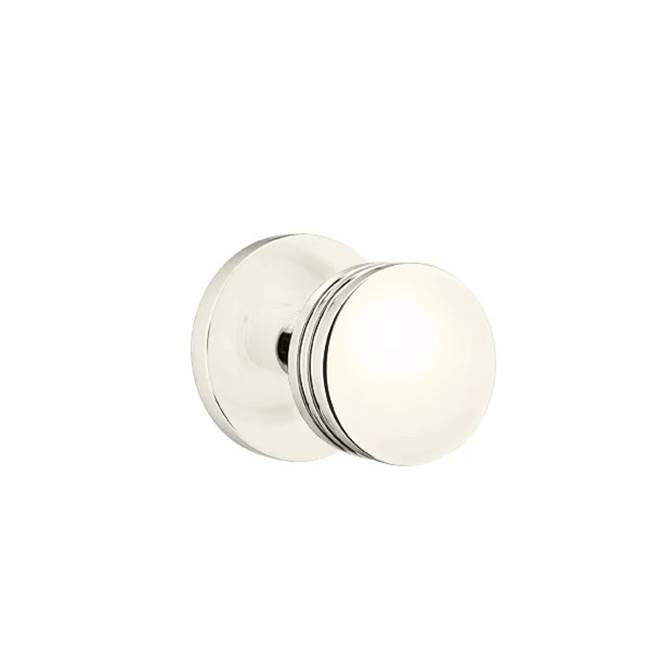 Emtek - Dummy, Disk Rosette, Bern Knob, US14 - Polished Nickel