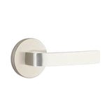 Emtek - Privacy, Disk Rosette, Breslin Lever, RH, US15 - Satin Nickel