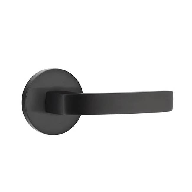 Emtek - Passage, Disk Rosette, Breslin Lever, LH, US19 - Flat Black