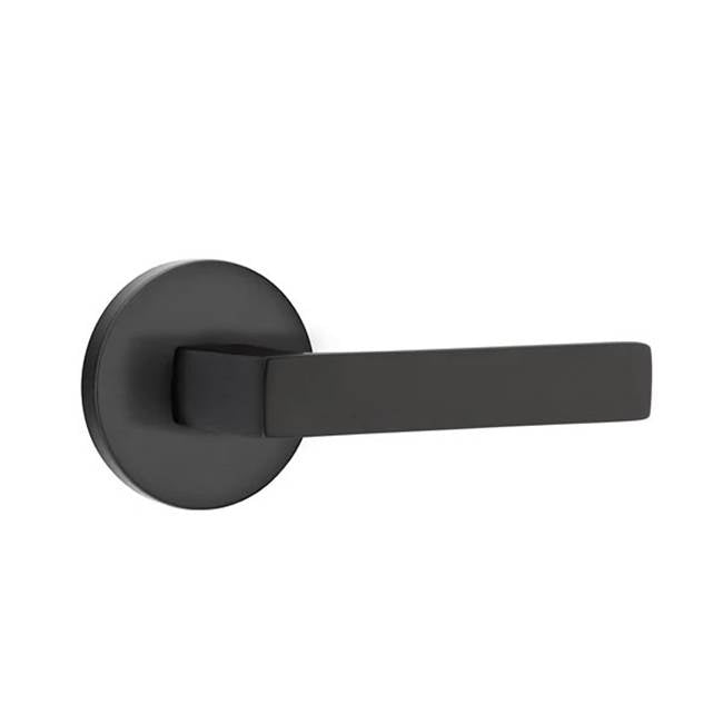 Emtek - Privacy, Disk Rosette, Dumont Lever, LH, US19 - Flat Black