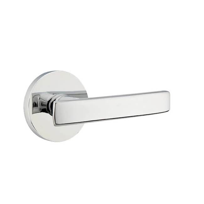 Emtek - Passage, Disk Rosette, Geneva Lever, RH, US26 - Polished Chrome