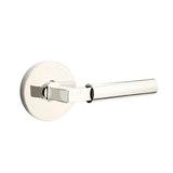 Emtek - Passage, Disk Rosette, Hercules Lever, RH, US14 - Polished Nickel