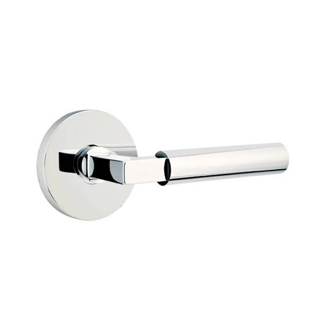 Emtek - Privacy, Disk Rosette, Hercules Lever, LH, US26 - Polished Chrome