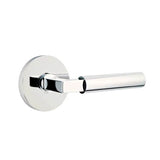 Emtek - Privacy, Disk Rosette, Hercules Lever, RH, US26 - Polished Chrome