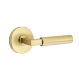 Emtek - Passage, Disk Rosette, Hercules Lever, LH, US4 - Satin Brass
