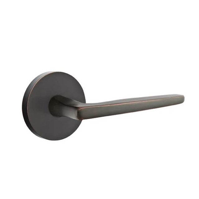 Emtek - Concealed, Privacy, Disk Rosette, Hermes Lever, US10B - Oil Rubbed Bronze