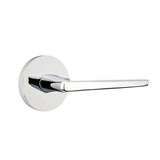 Emtek - Passage, Disk Rosette, Hermes Lever, LH, US26 - Polished Chrome