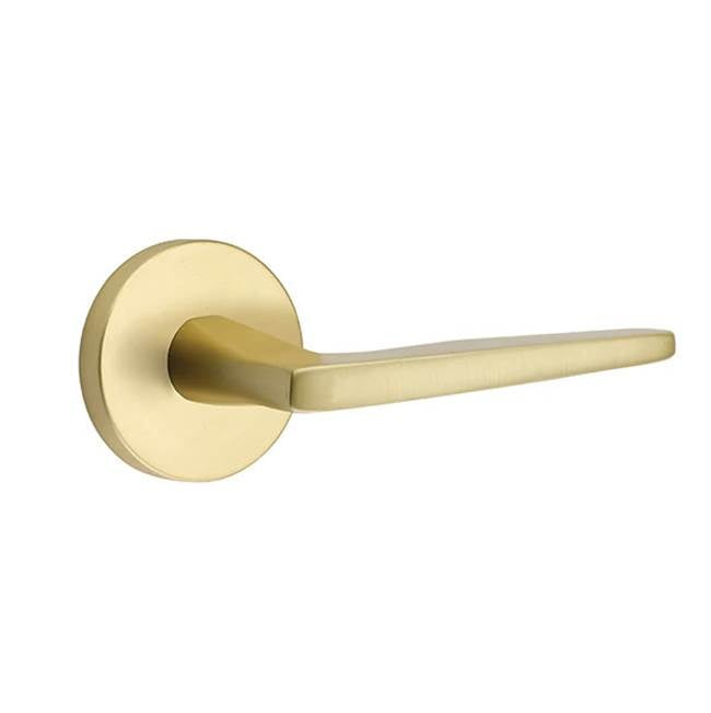Emtek - Privacy, Disk Rosette, Hermes Lever, LH, US4 - Satin Brass