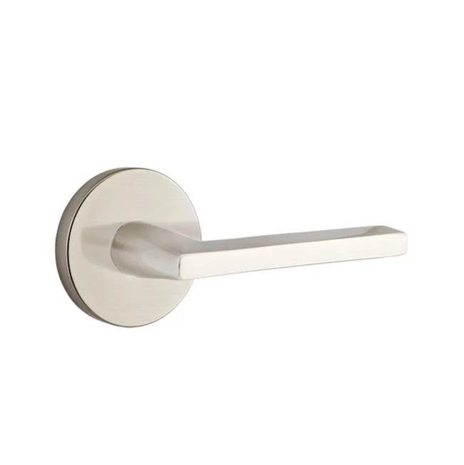 Emtek - Privacy, Disk Rosette, Helios Lever, RH, US15 - Satin Nickel
