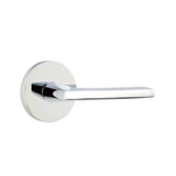 Emtek - Passage, Disk Rosette, Helios Lever, LH, US26 - Polished Chrome