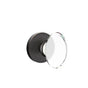 Emtek - Dummy, Disk Rosette, Hampton Crystal Knob, US10B - Oil Rubbed Bronze