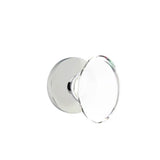 Emtek - Passage, Disk Rosette, Hampton Crystal Knob, US26 - Polished Chrome