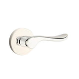 Emtek - Passage, Disk Rosette, Luzern Lever, LH, US14 - Polished Nickel