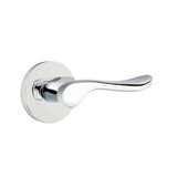 Emtek - Dummy, Disk Rosette, Luzern Lever, US26 - Polished Chrome